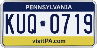 PA license plate KUQ0719