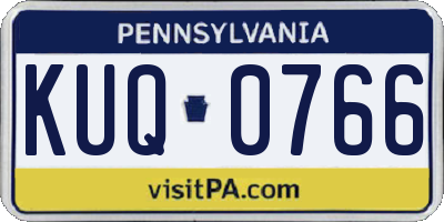 PA license plate KUQ0766
