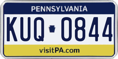 PA license plate KUQ0844