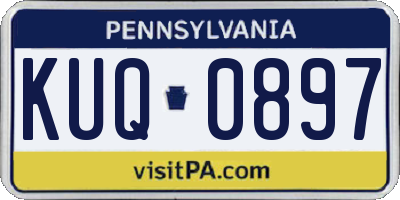 PA license plate KUQ0897