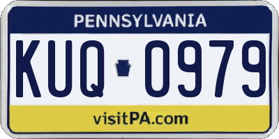 PA license plate KUQ0979