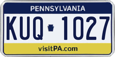 PA license plate KUQ1027