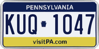 PA license plate KUQ1047