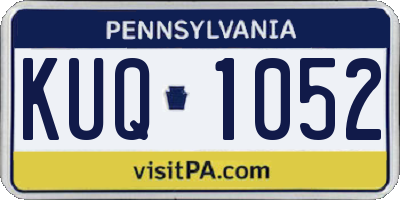 PA license plate KUQ1052