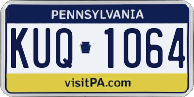 PA license plate KUQ1064