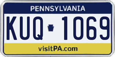 PA license plate KUQ1069