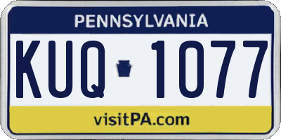 PA license plate KUQ1077