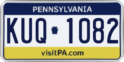 PA license plate KUQ1082