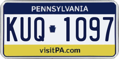 PA license plate KUQ1097