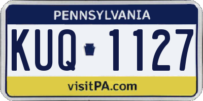 PA license plate KUQ1127