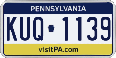 PA license plate KUQ1139