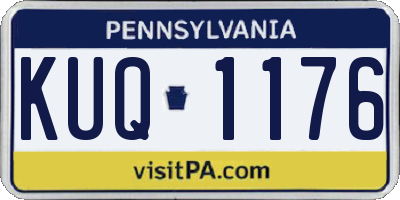 PA license plate KUQ1176