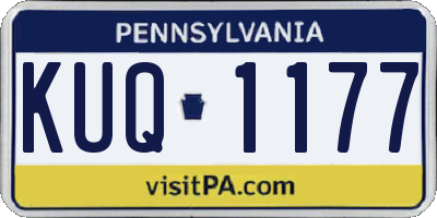 PA license plate KUQ1177