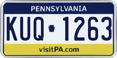 PA license plate KUQ1263