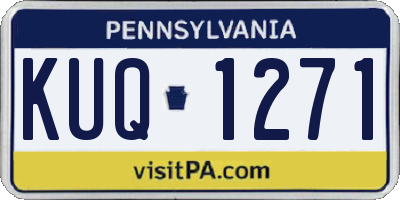 PA license plate KUQ1271