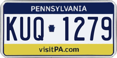 PA license plate KUQ1279