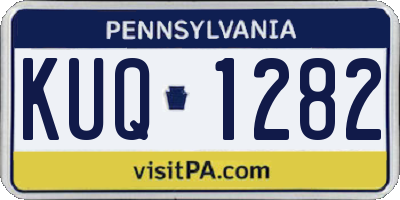 PA license plate KUQ1282