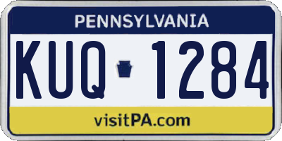 PA license plate KUQ1284