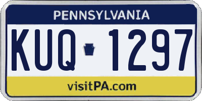 PA license plate KUQ1297