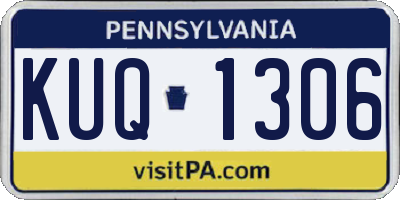 PA license plate KUQ1306