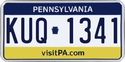 PA license plate KUQ1341