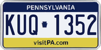 PA license plate KUQ1352