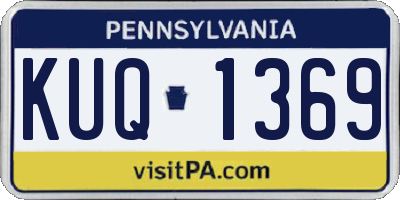 PA license plate KUQ1369