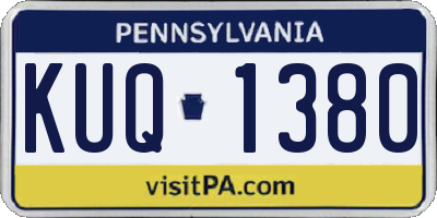 PA license plate KUQ1380