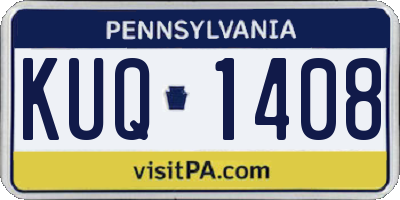 PA license plate KUQ1408