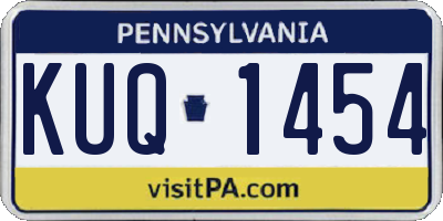PA license plate KUQ1454