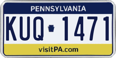 PA license plate KUQ1471