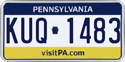 PA license plate KUQ1483