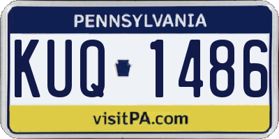 PA license plate KUQ1486
