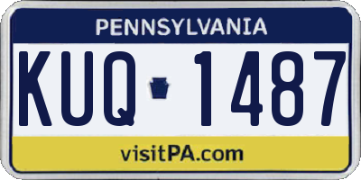 PA license plate KUQ1487