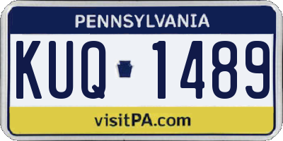 PA license plate KUQ1489