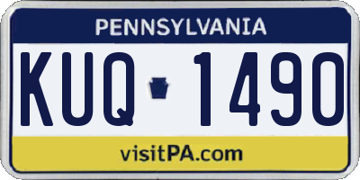 PA license plate KUQ1490