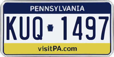 PA license plate KUQ1497