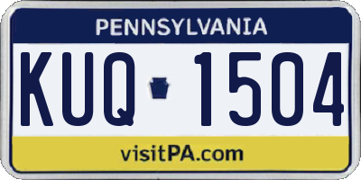 PA license plate KUQ1504