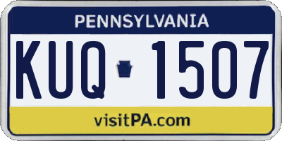 PA license plate KUQ1507