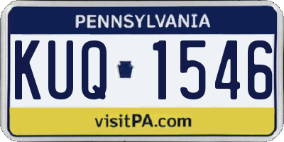 PA license plate KUQ1546