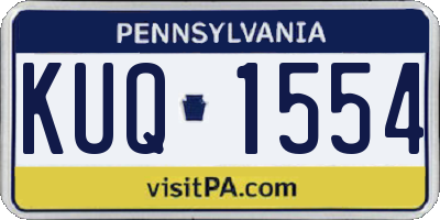 PA license plate KUQ1554