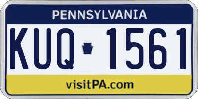 PA license plate KUQ1561