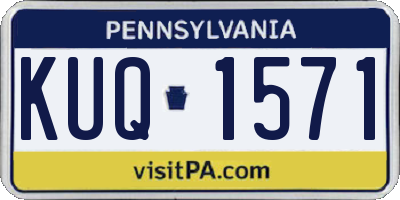PA license plate KUQ1571