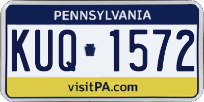 PA license plate KUQ1572