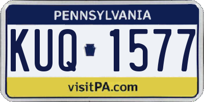 PA license plate KUQ1577