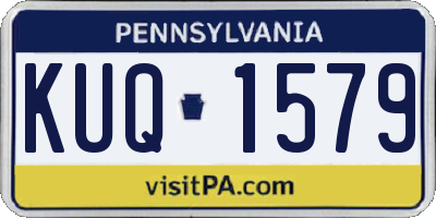 PA license plate KUQ1579