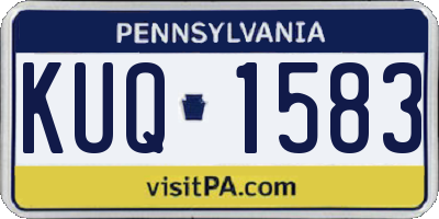 PA license plate KUQ1583