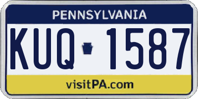 PA license plate KUQ1587
