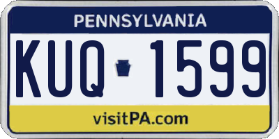 PA license plate KUQ1599