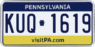 PA license plate KUQ1619
